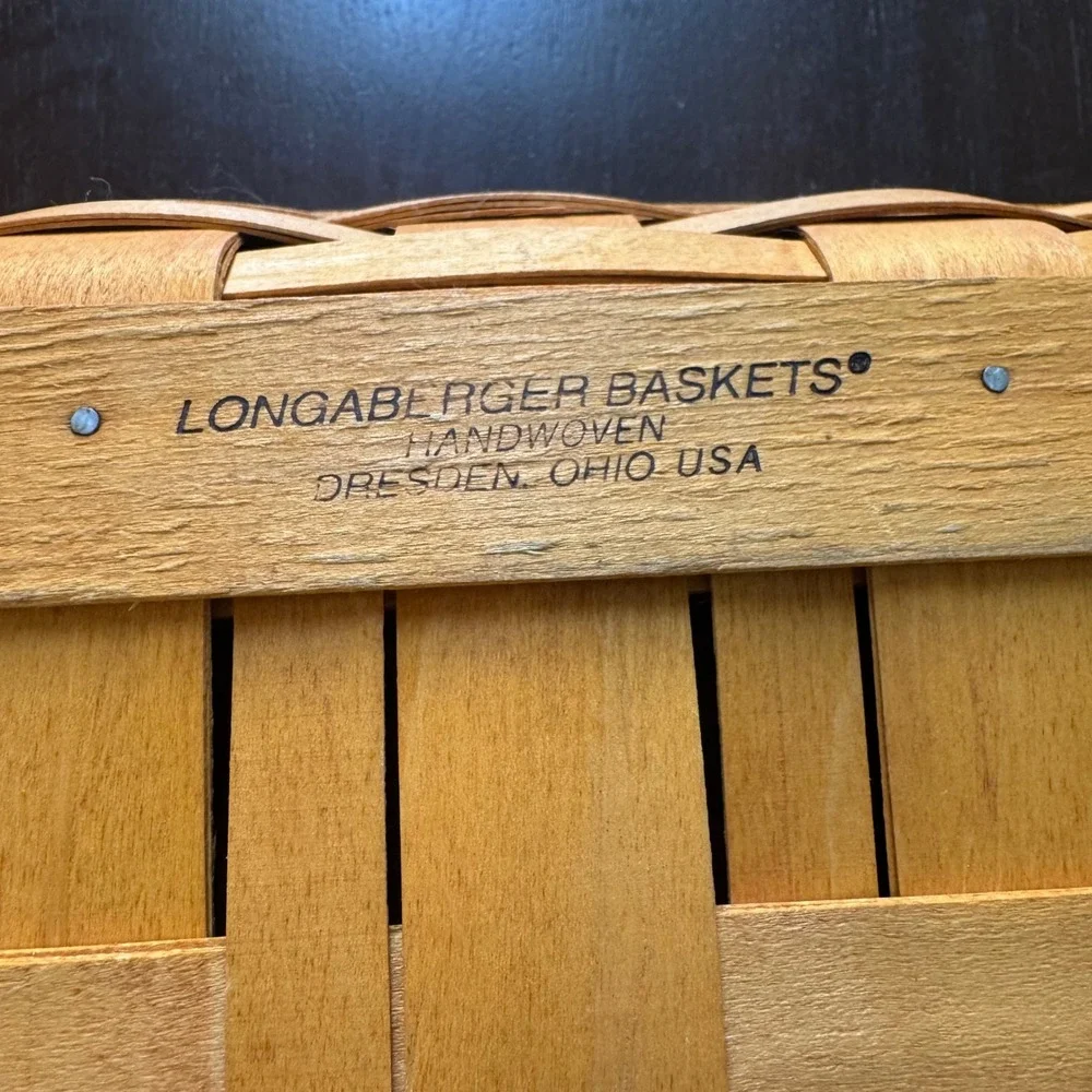 Longaberger handwoven basket